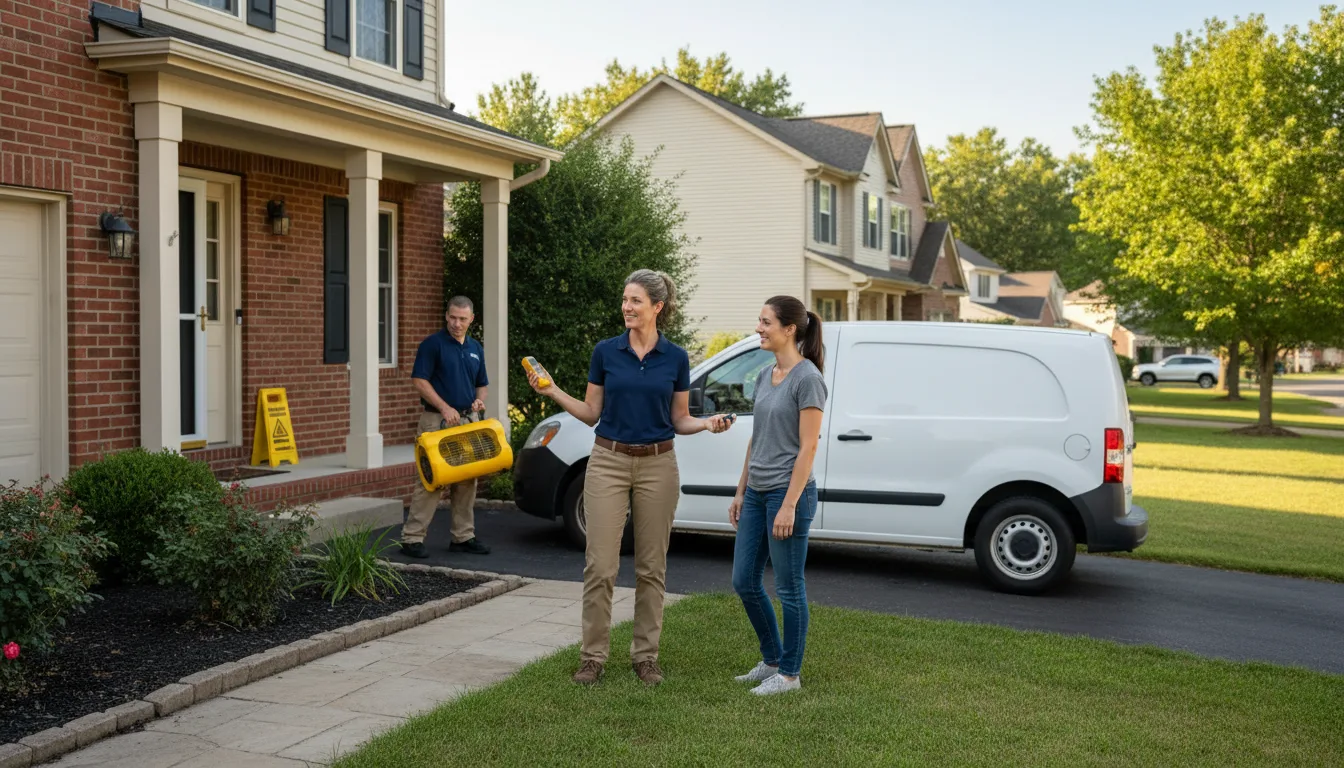 Water restoration image for Dehumidification And Cleanup Services in Festus, MO